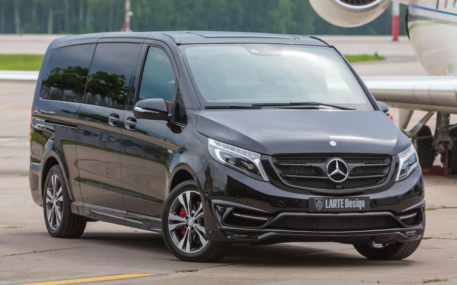 Mercedes-Benz V250 BlueTEC Black Crystal in Black by Larte Design (Obsidian Black) (W447) '2017